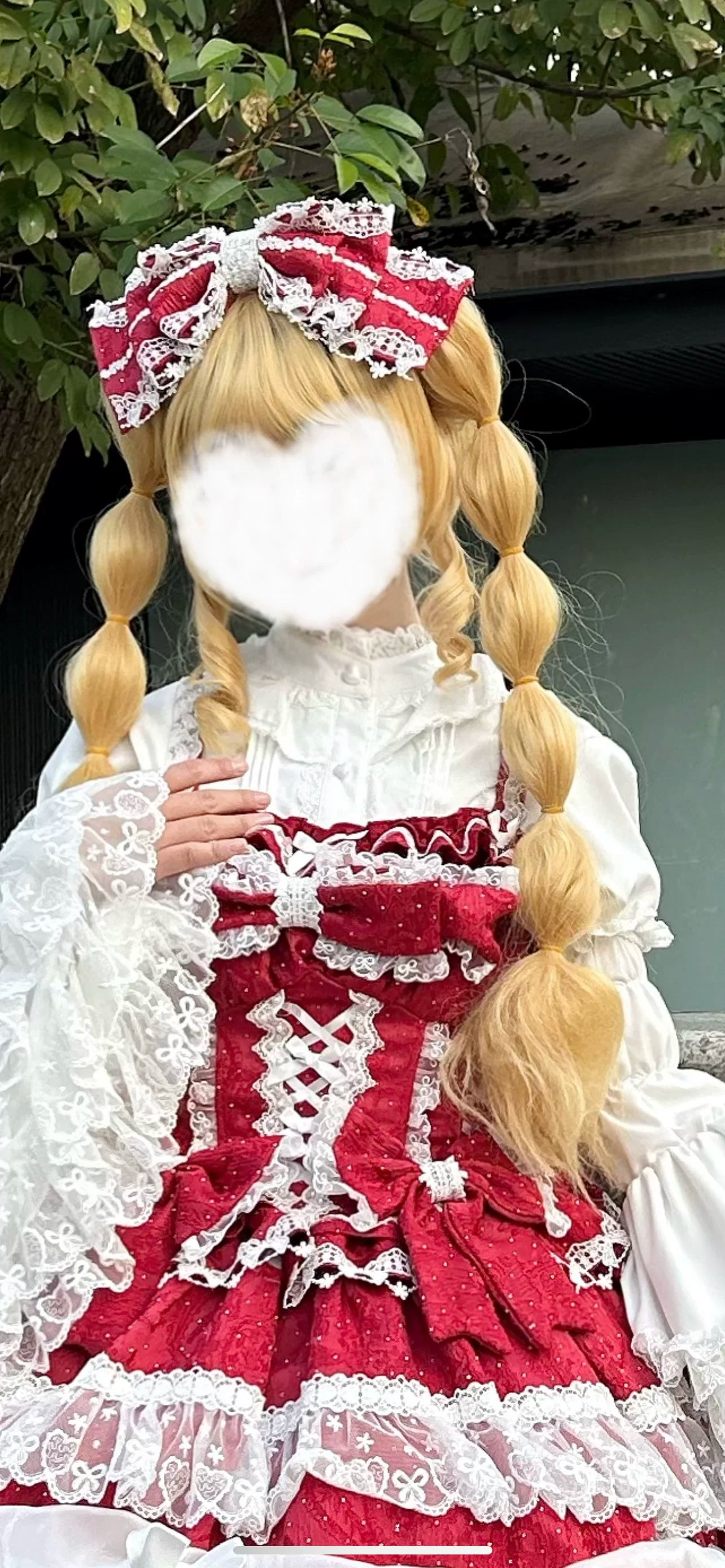Hello Princess Lolita - Doll Collar - White Blouse with Lace Trim – detail view 7
