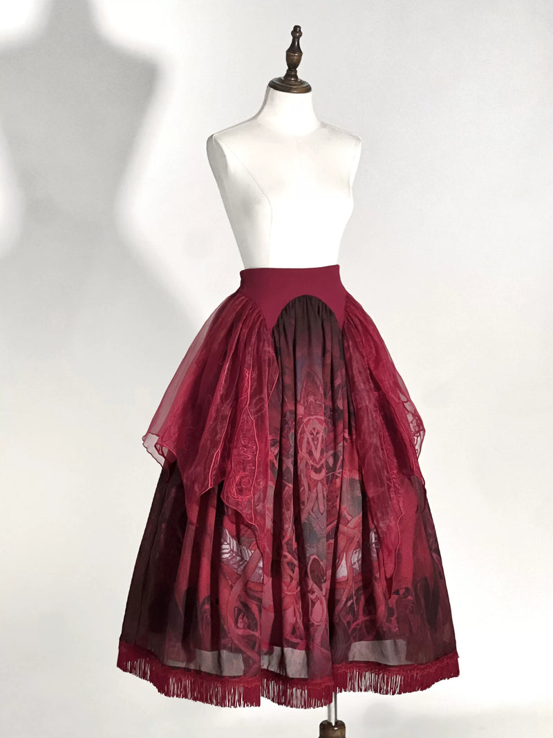 tonight - Dragon & Snake - Chinese Gothic Lolita Separates with Dragon or Snake Motifs