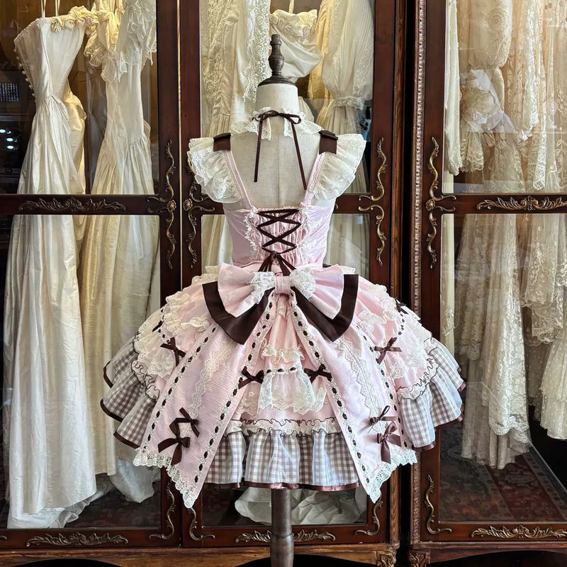 Confession Sweetheart - Sweet Grid Whispers - Sweet Lolita JSK