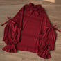 Burgundy sweater only / S