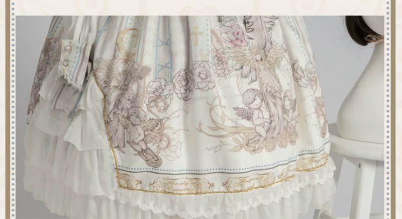 OCELOT - Chiffon Classic Lolita OP Dress - Long Sleeve OP Dress