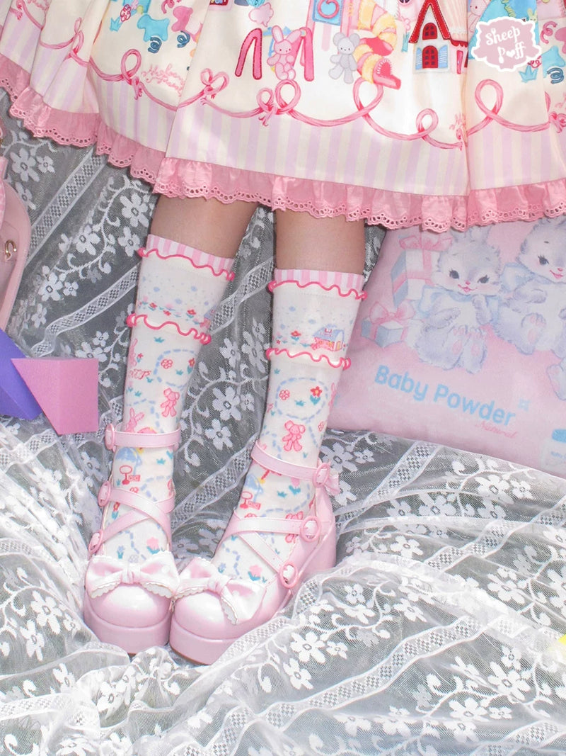 sheeppuff Lollipop Platform Lolita Shoes