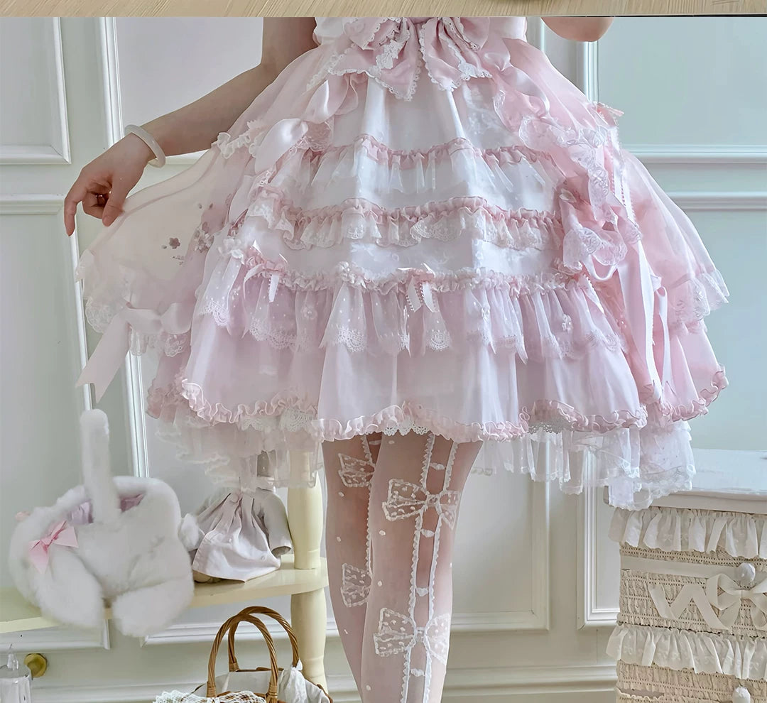 roji roji - Anne's Gift - Over-the-Knee Socks with Ribbon Motifs