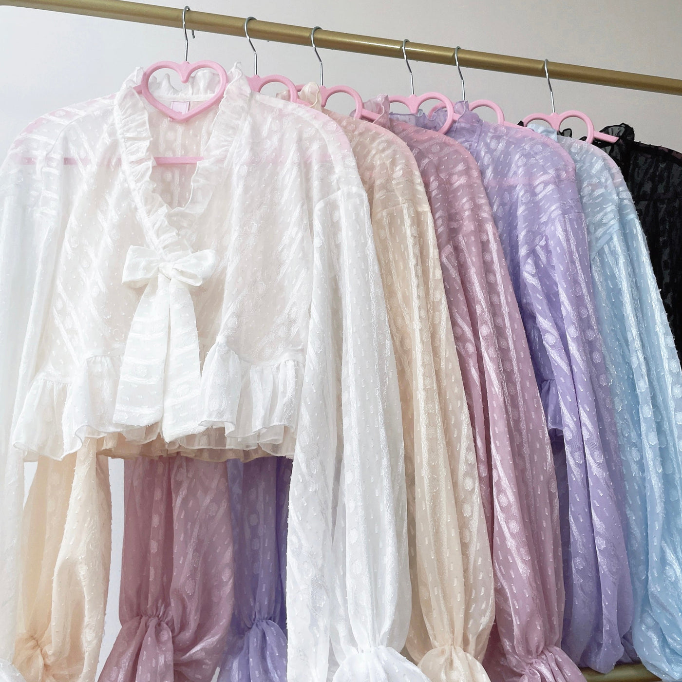 Sakurada Fawn - Chiffon Puff Sleeve Lolita Cardigan - Outerwear