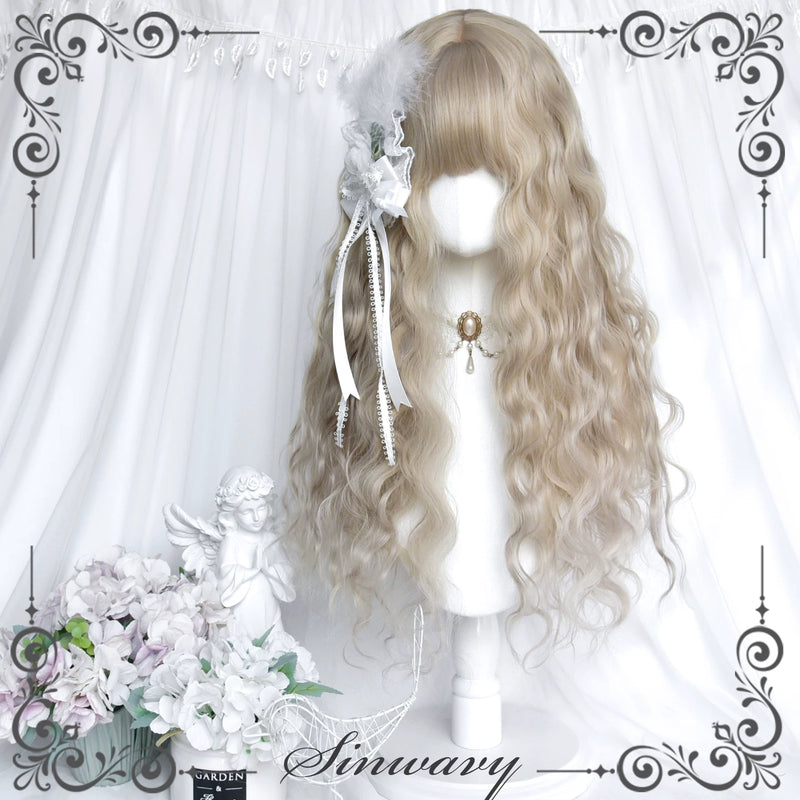 Sinwavy light flax-beige wool-curl Lolita wig - view 4