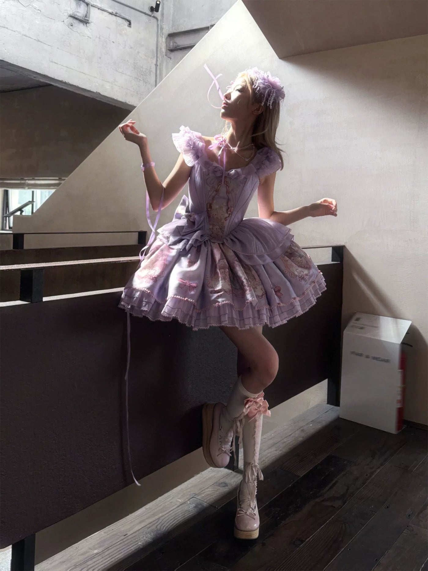 tonight - Lost Dreamland - Dreamcore Ballet Separates with Asymmetrical Vest and Skirt Options