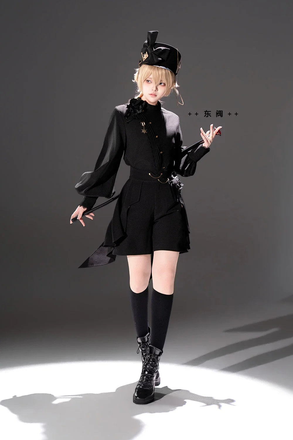 Princess Chronicles - Rose's Will - Ouji Lolita Shirt, High-Low Hem Shorts