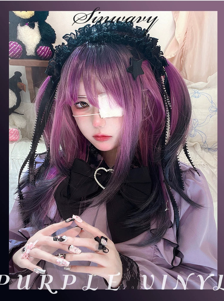 Sinwavy gradient purple Y2K fringe wig - view 5