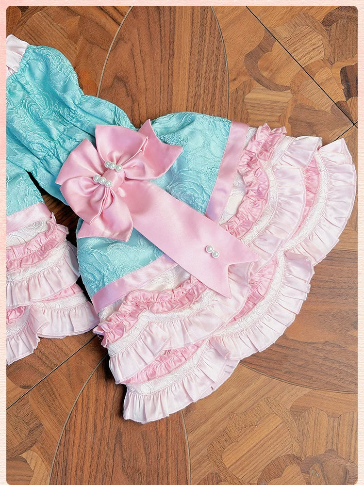 Alice Girl - Sweetheart Petal - Sweet Lolita Hime Sleeves, Layered Ruffles