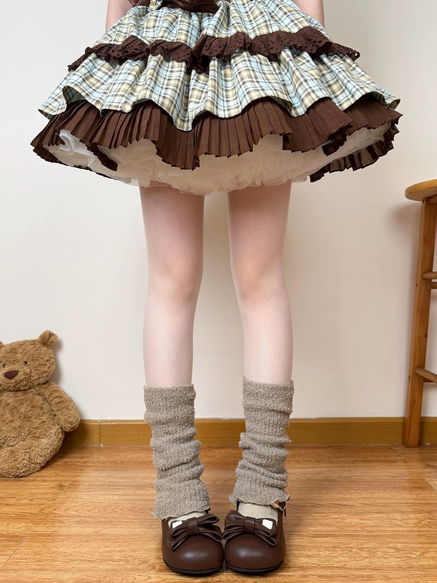 Chubby Bear Tales - Antique Doll - Slouch Leg Warmers in Solid Colours