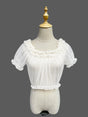 White Mesh Blouse / One Size