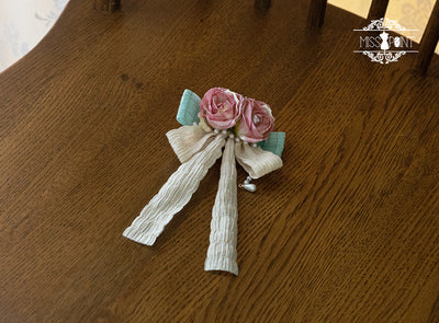 Elegant Lolita Head Accessory green clip