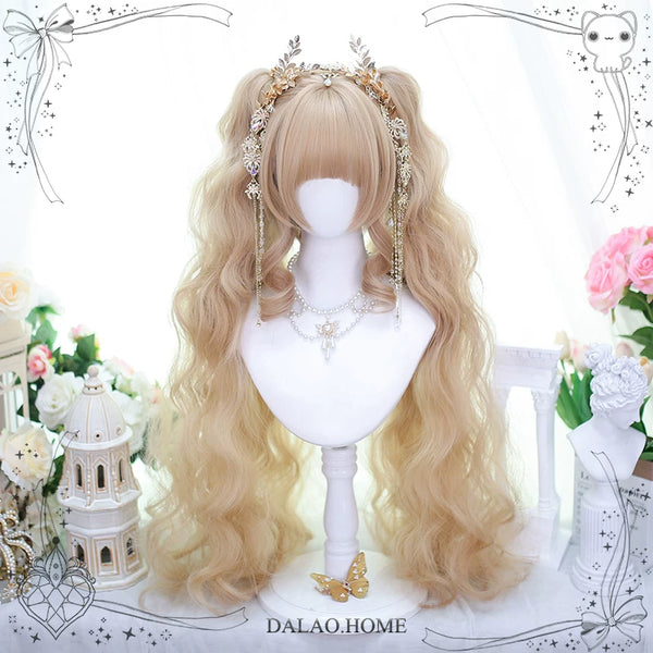 Dalao Home Ruoxin milky-gold twin-ponytail wig - view 1