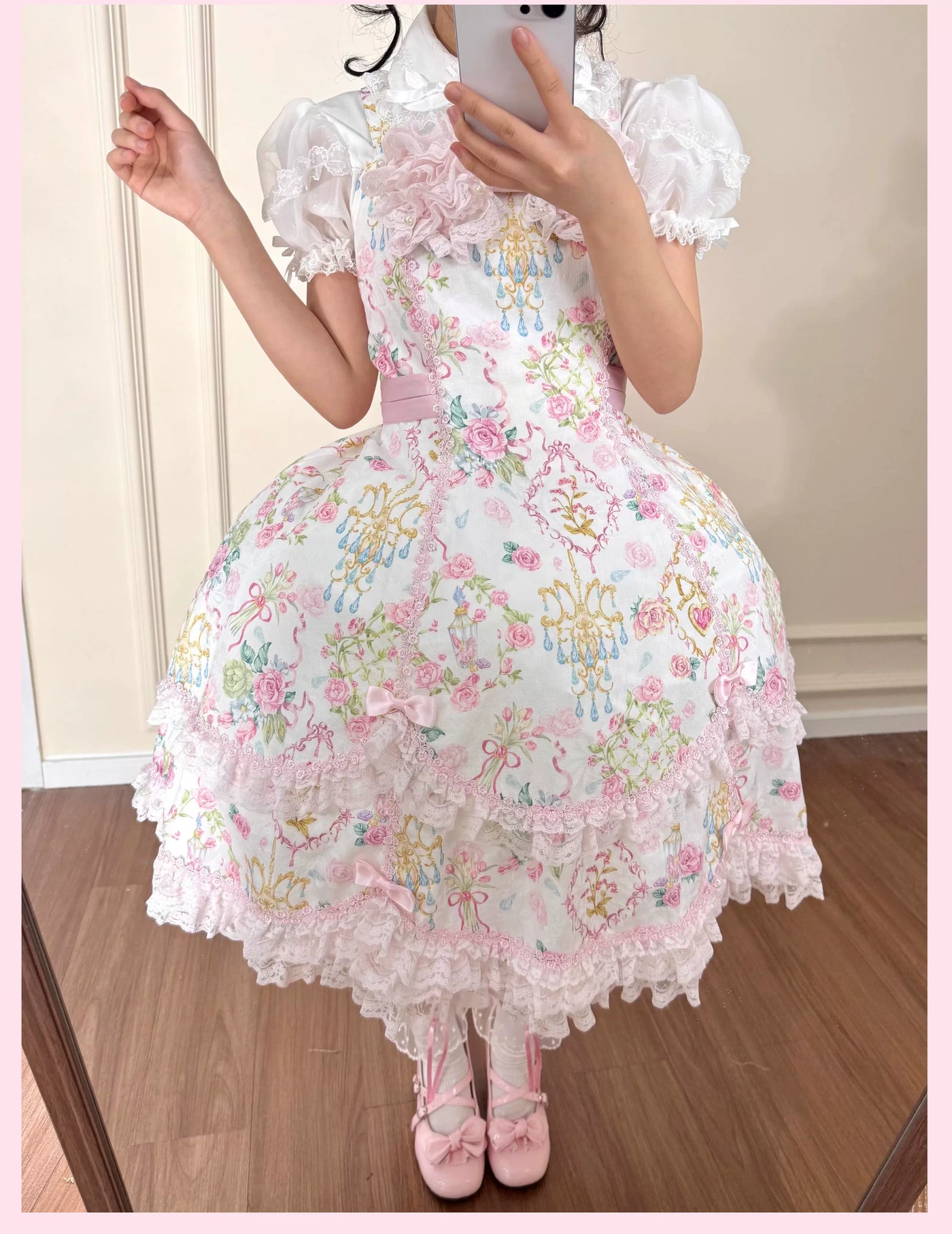 Tata Long Ear - Bath Ball Tata - Bell-Shaped Petticoat with Layered Ruffles