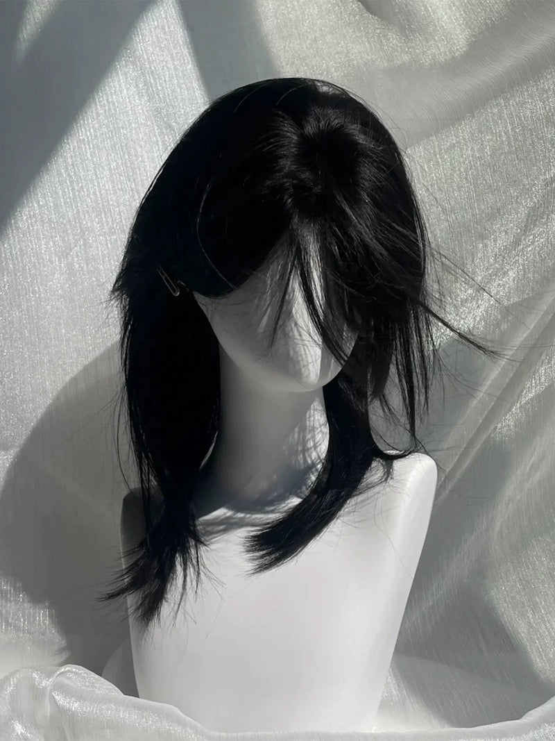 Kunkun Fish natural black centre-part wig - view 5