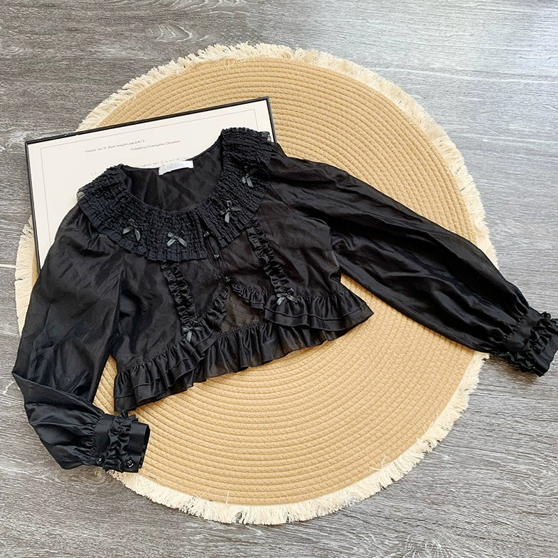 With PUJI - Letter and Poetry - Classic Lolita JSK Suit Four-tiered Twins Dress (L M S) 40710:677352