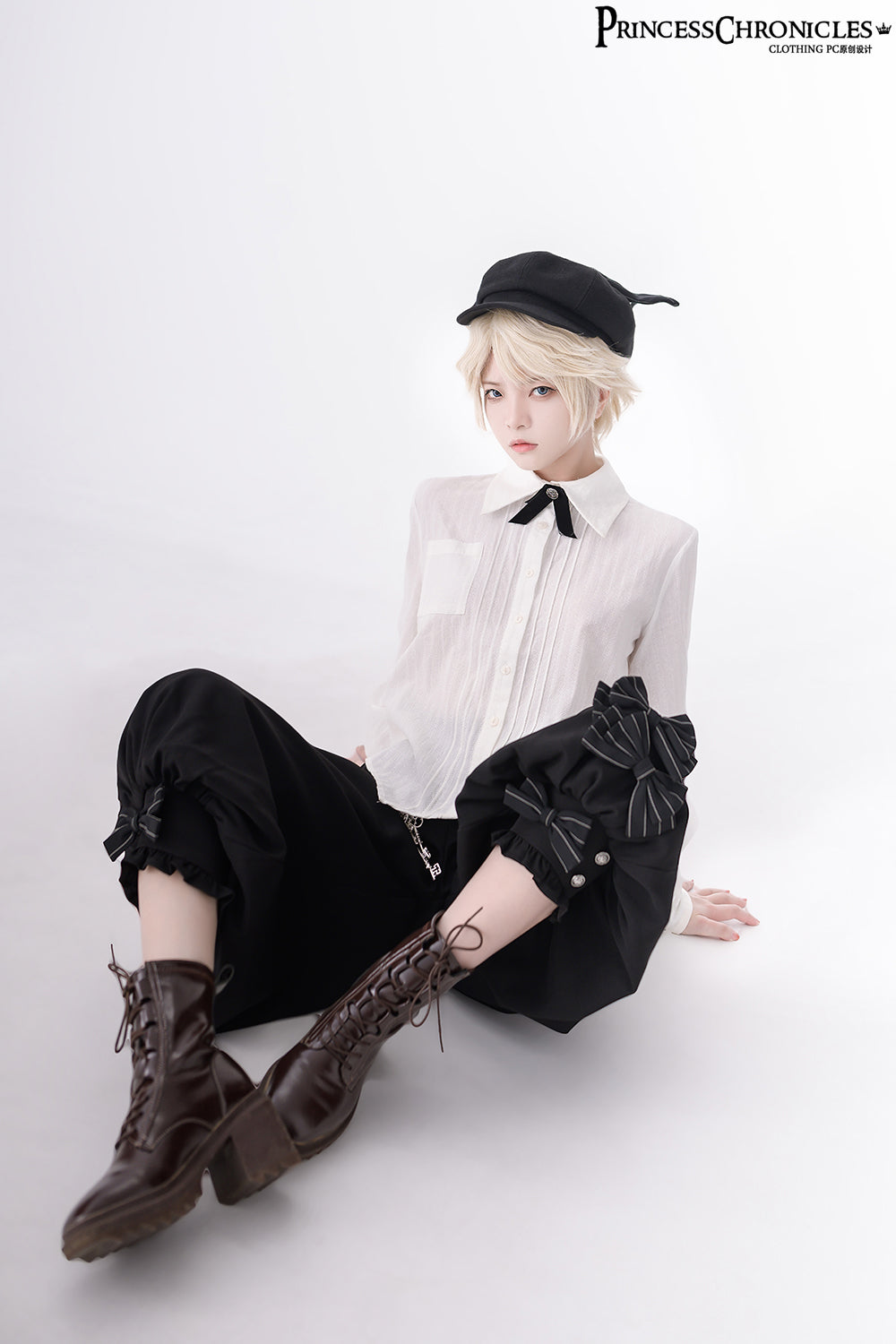 Princess Chronicles - Vintage Kawaii Bow Lolita Beret - Headwear