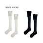 (2-pair set) White + black / One Size