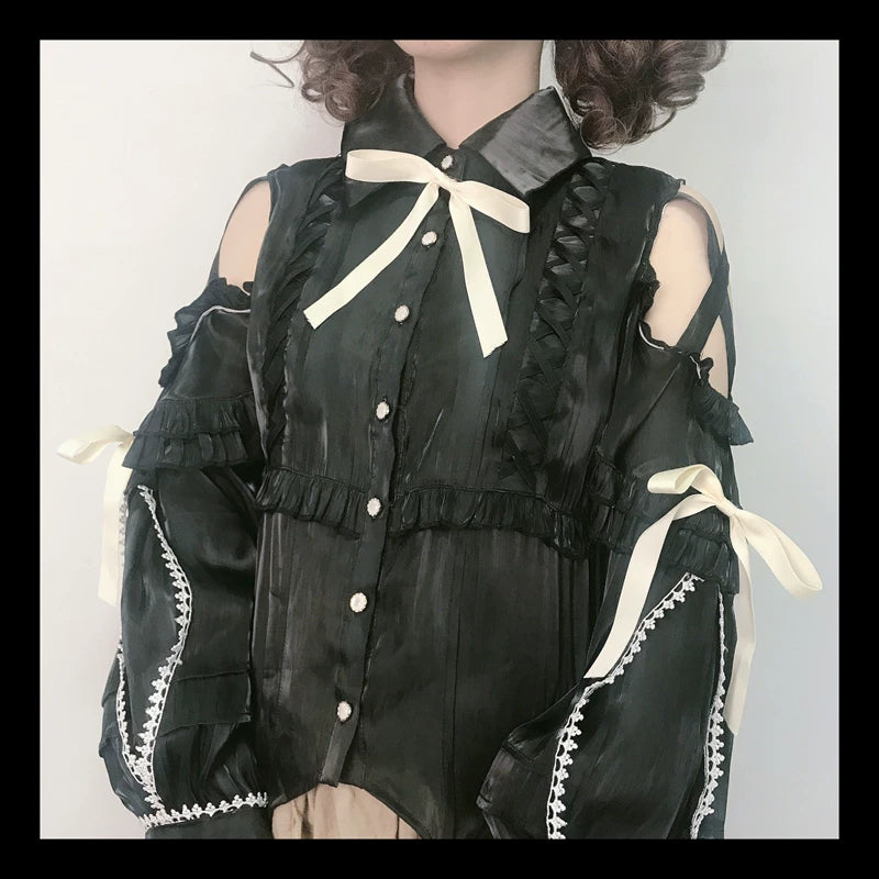 Leopard Cat Dragon Melody Lolita Fetch inner wear blouse featuring a vibrant leopard and dragon print on lightweight fabric.