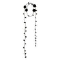 Black Crochet Rose Scarf (One Size, select S) In Stock / S