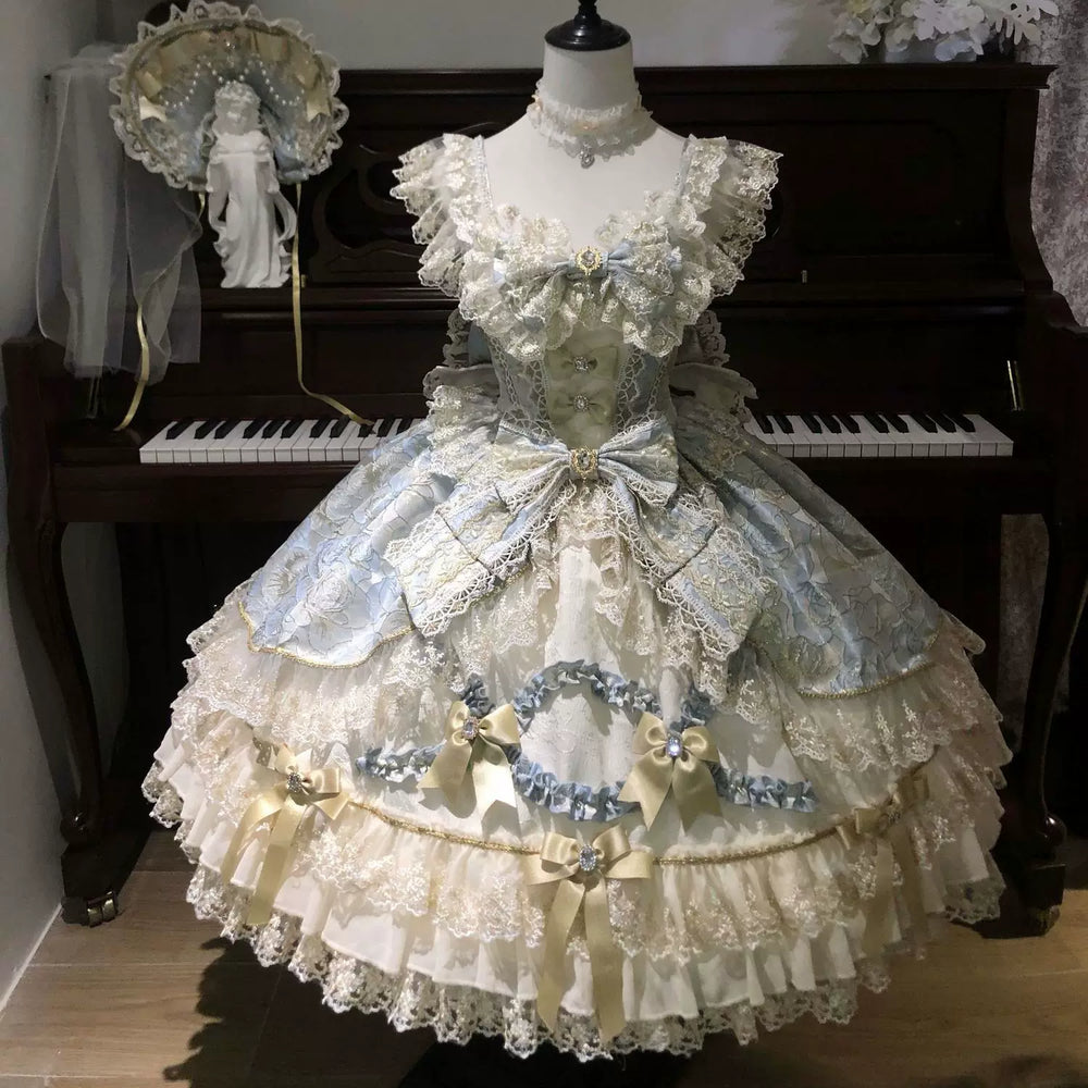 Confession Sweetheart - Gilded Waltz - Sweet Lolita jumper skirt