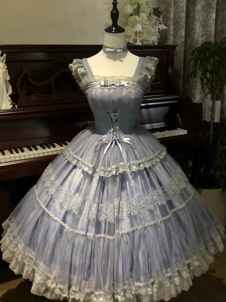 Emoji Dream - Misty Forest - One-piece romantic lolita dress
