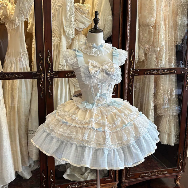 Confession Sweetheart - Sweet Grid Whispers - Sweet Lolita JSK