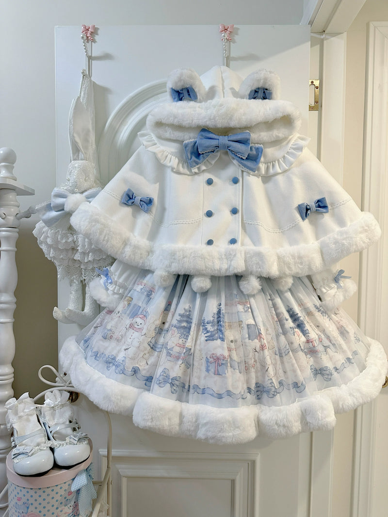Tuchuan Girl Winter Fluffy Bear JSK & Cape Options — additional product view