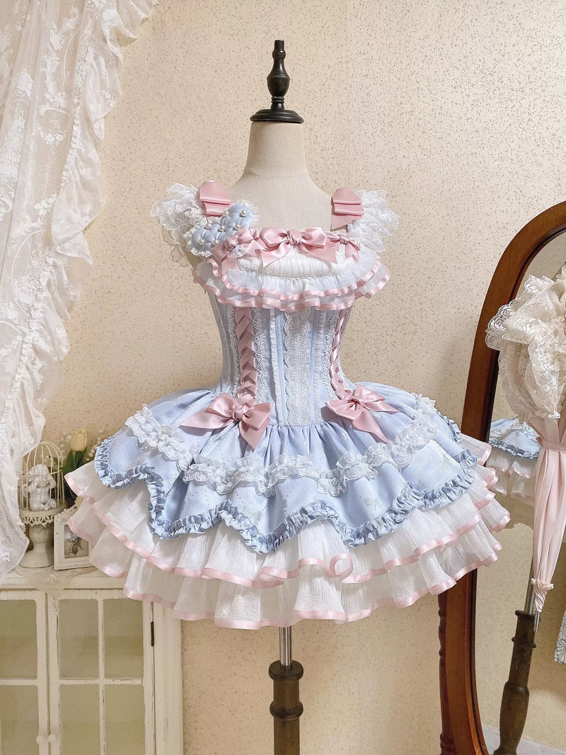 Creamy - Blue Ribbon - JSK Dress