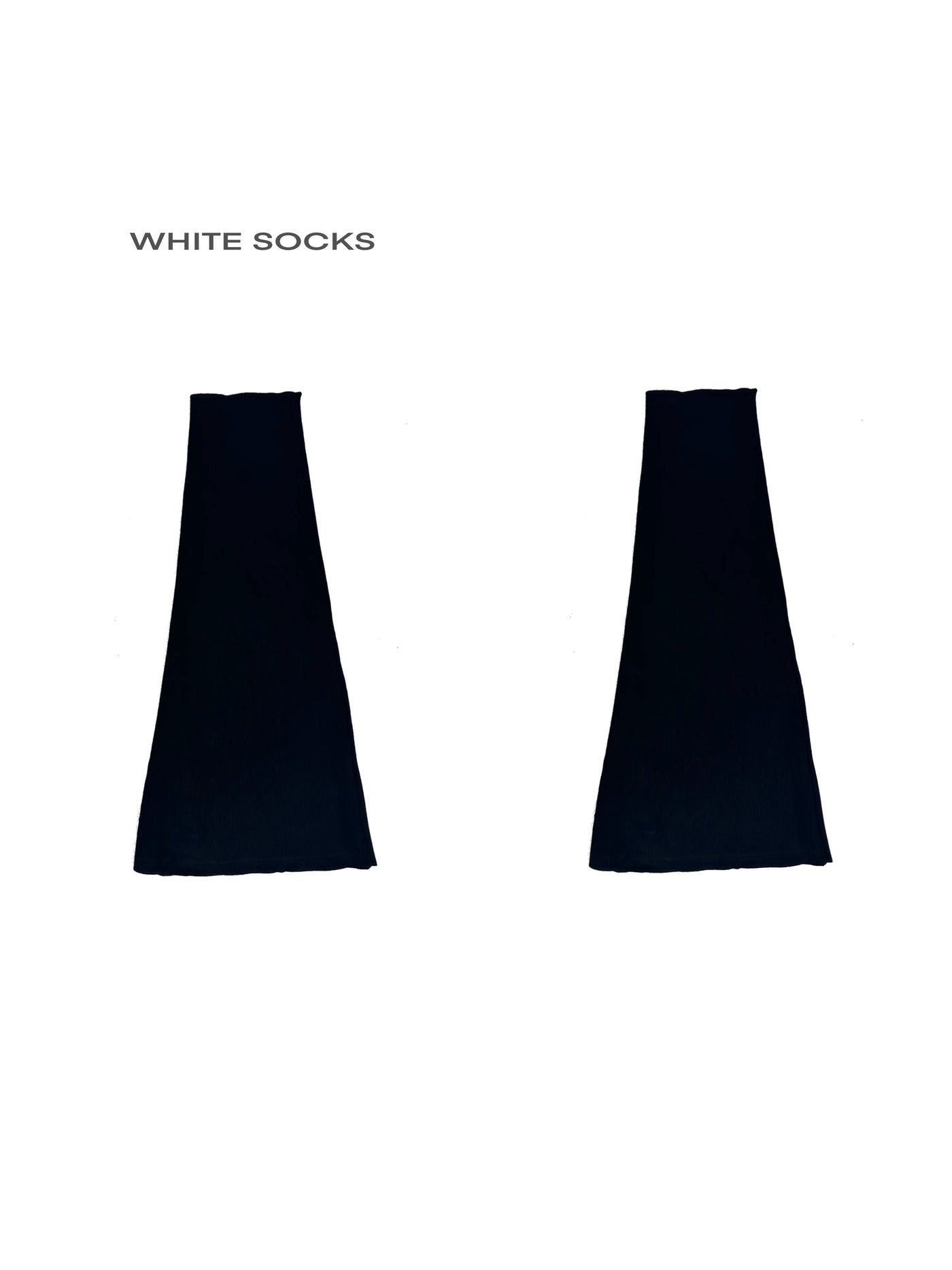 White Socks - Y2K Flared Socks - Flared scrunch socks with a gathered leg
