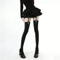 Black metal cross (74cm) / One Size