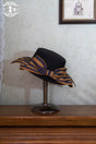 yellow stripped top hat