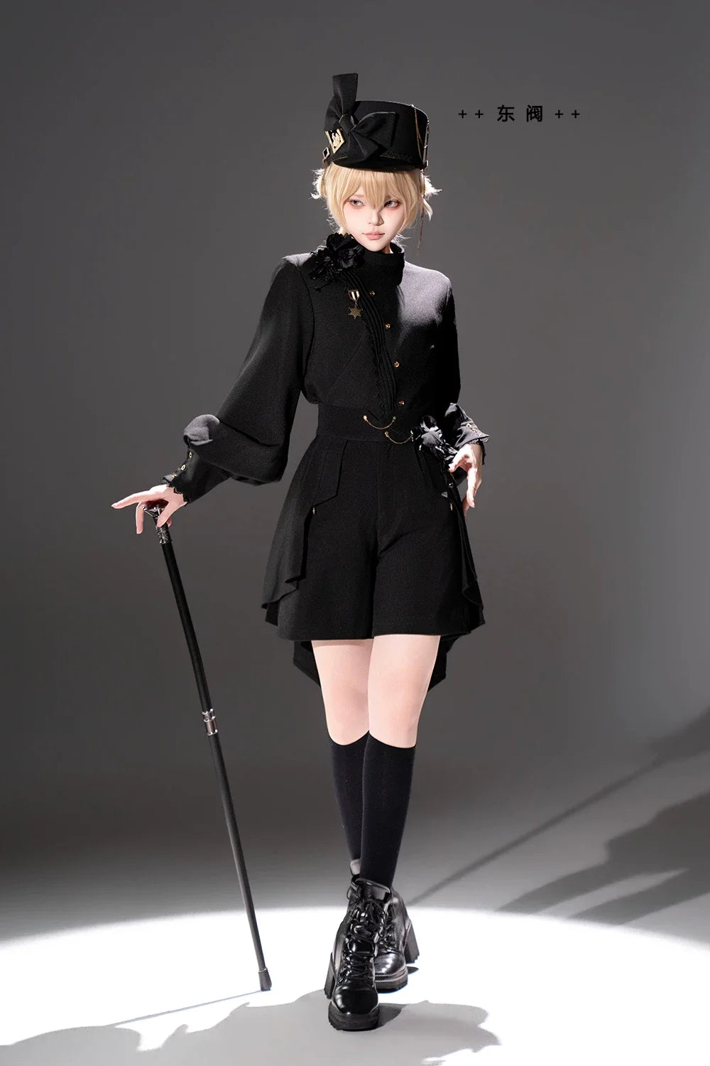 Princess Chronicles - Rose's Will - Ouji Lolita Shirt, High-Low Hem Shorts