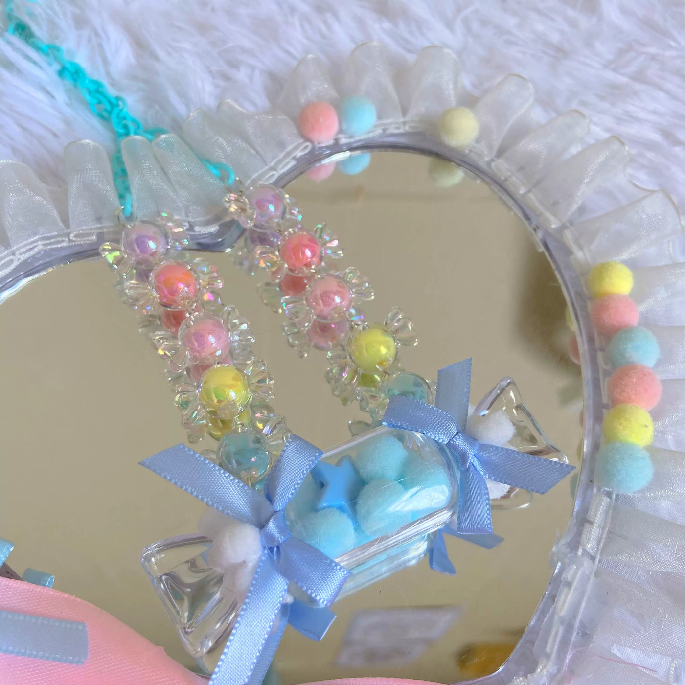 Bear doll - Candy Charms - Beaded Necklace with Candy-Style Charms