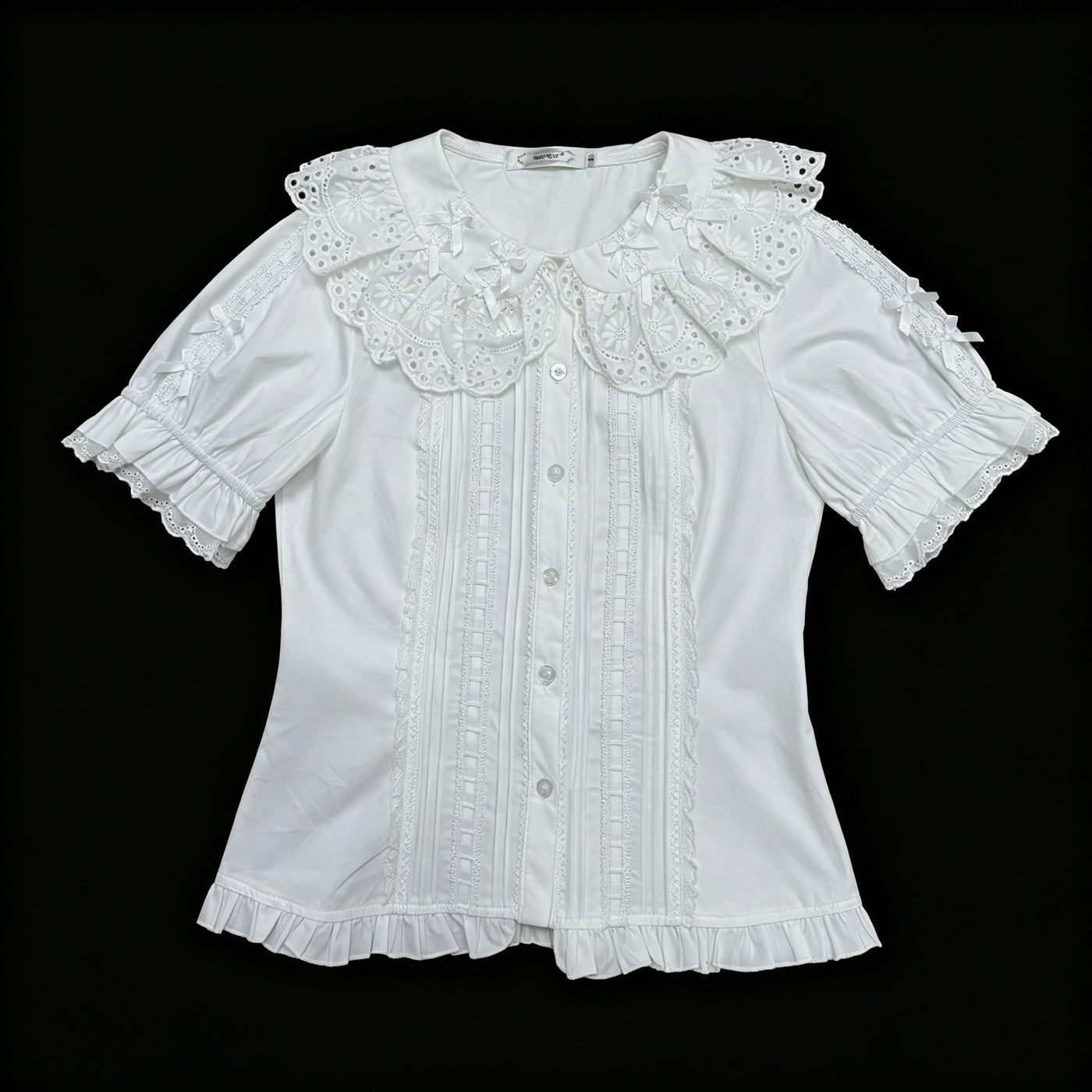 DMFS Lolita - Sunflower - Sweet Lolita Peter Pan Collar Blouse, Cotton Fabric