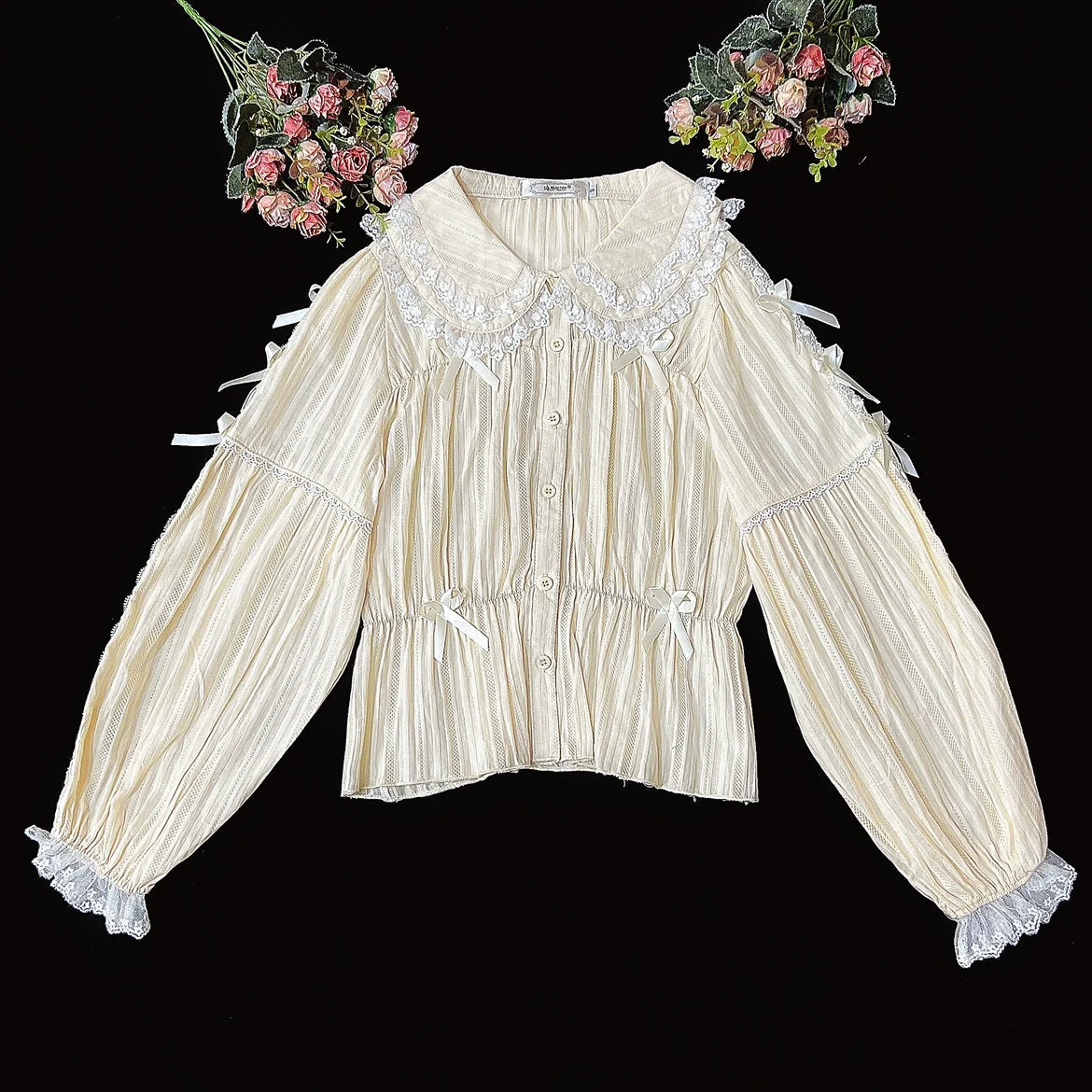 DMFS Lolita - Sweet Lolita Shirt Doll Collar - Blouse High-waisted Innerwear