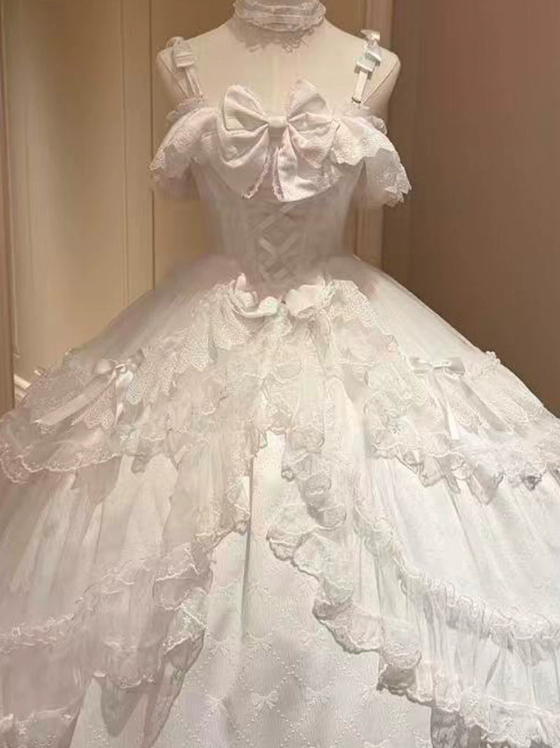 Emoji Dream - Formal Lolita Ballgown - Off-the-shoulder one-piece