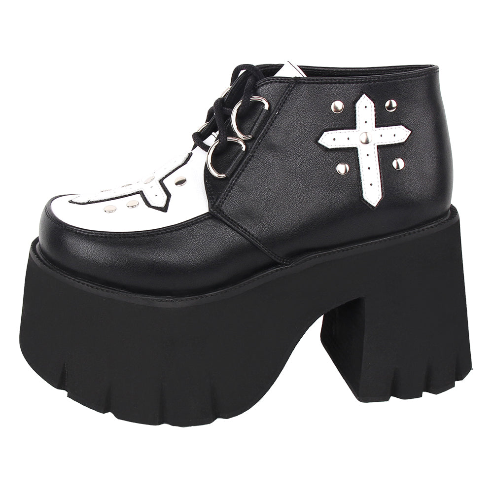 Angelic imprint - Gothic Lolita Cross Classic - Platform Shoes Shoes