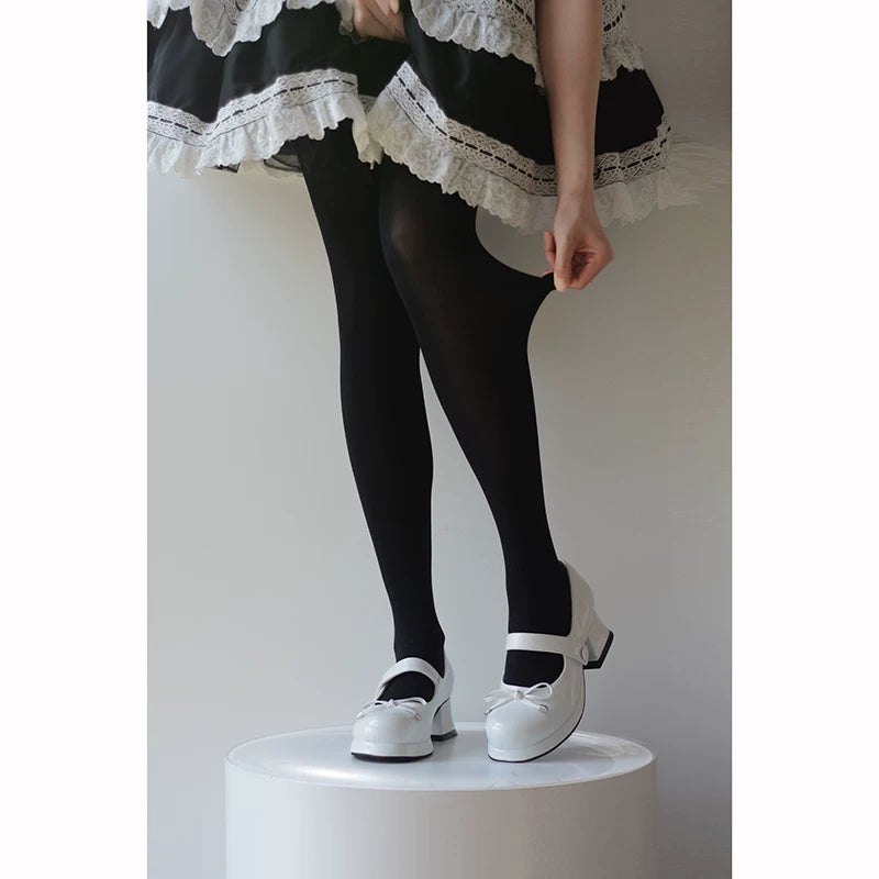 roji roji - Velvet Base - Pantyhose with 60D and 80D Velvet-Base Options