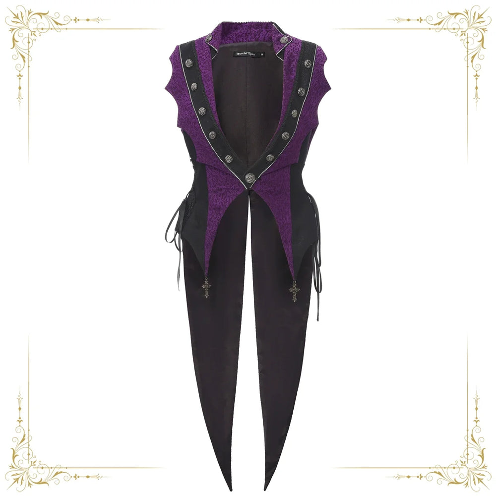 Immortal Thorn - Eternal Crimson Moon Forest - Ouji Lolita Tailcoat Vest