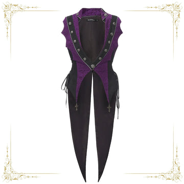 Immortal Thorn - Eternal Crimson Moon Forest - Ouji Lolita Tailcoat Vest