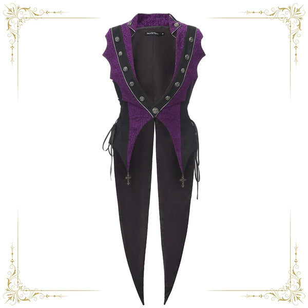 Immortal Thorn - Eternal Crimson Moon Forest - Ouji Lolita Tailcoat Vest