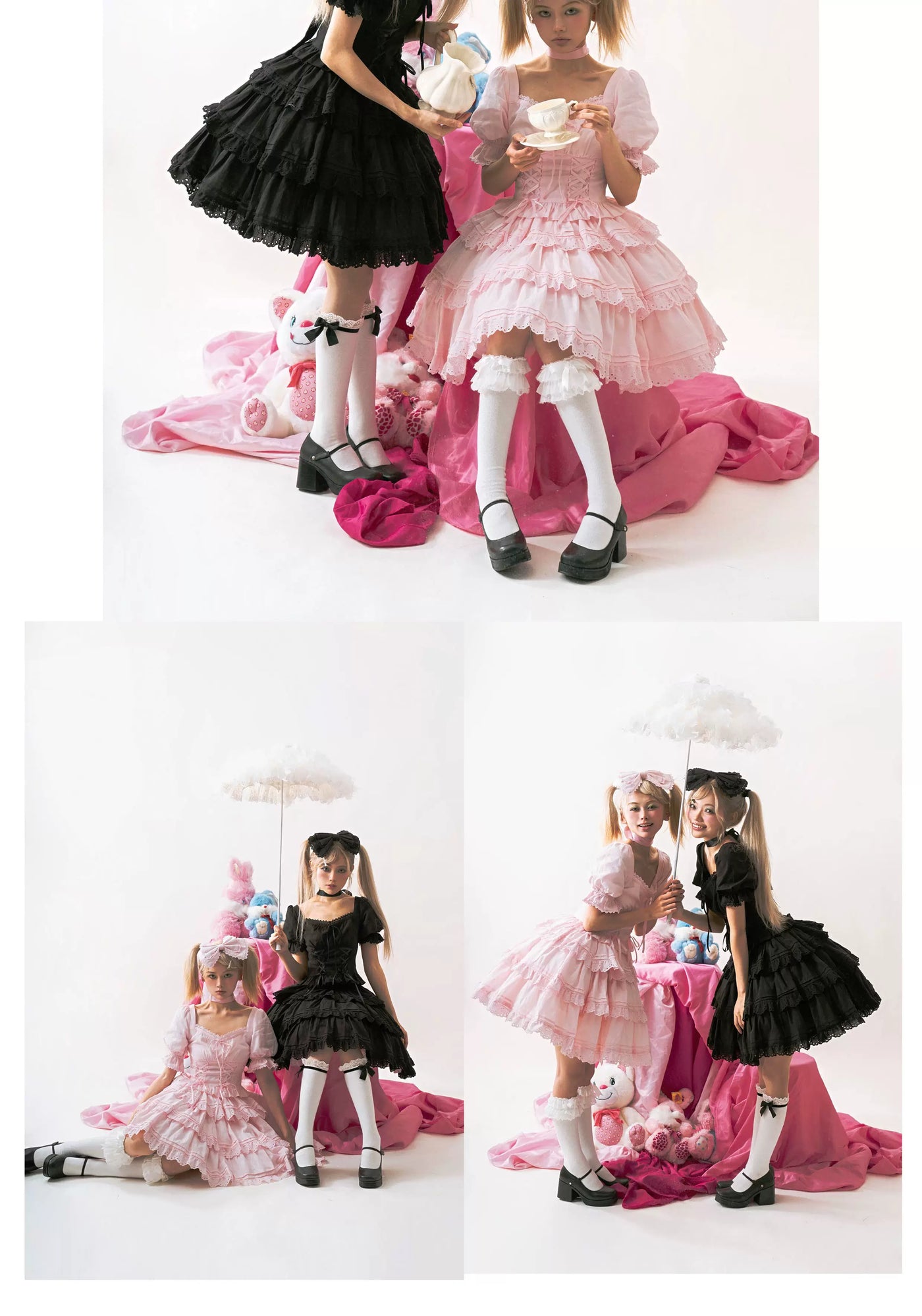 WF - Doll-Sense Solid Lolita Dress - Solid-color cotton Lolita dress