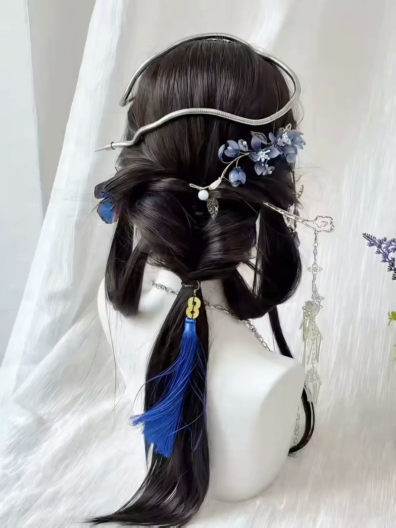 Kunkun Fish black-tea straight wig with curtain fringe - view 3