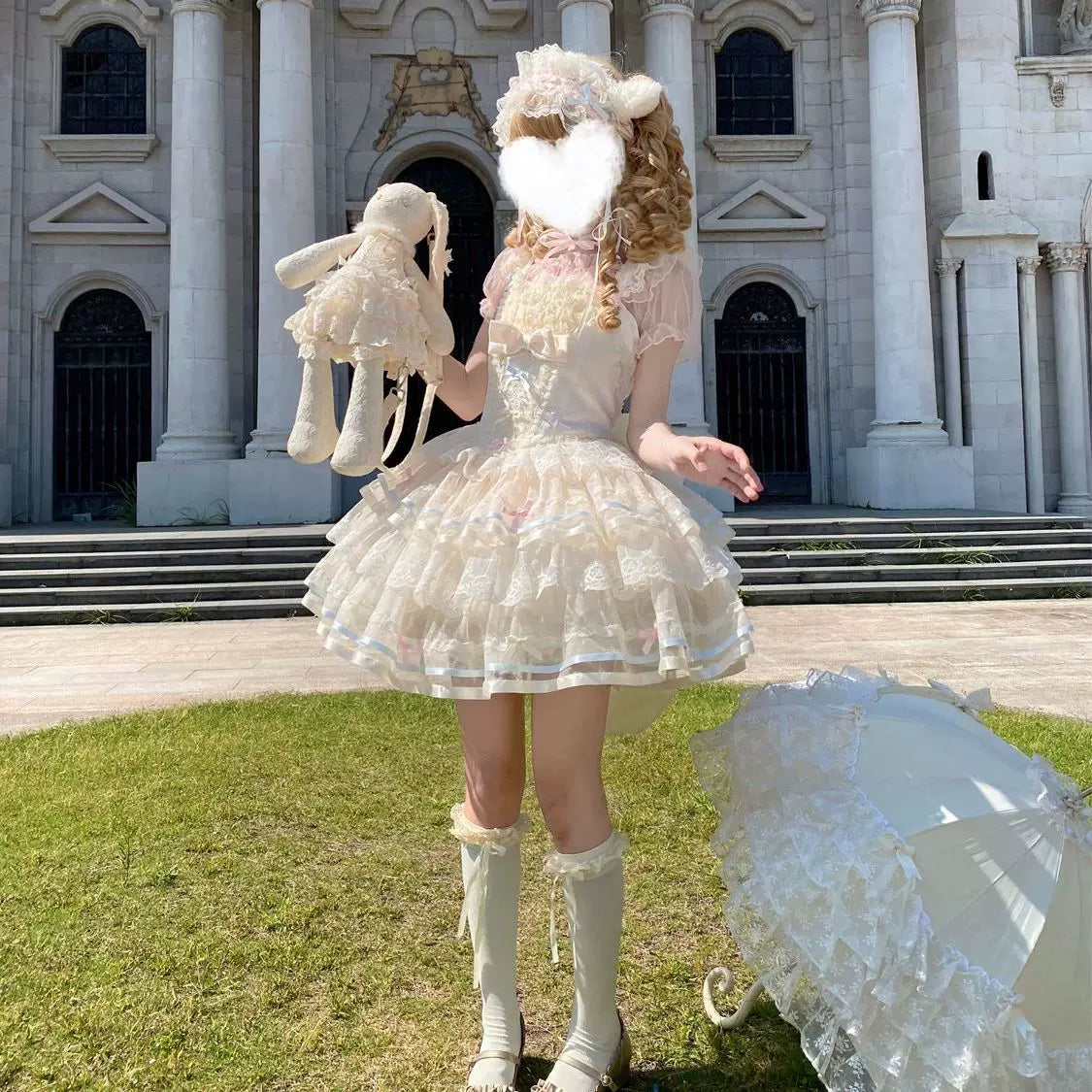 Lady Han Butterfly Ballet JSK dress by Lolita Fetch featuring a floral print and elegant ballet-inspired design.