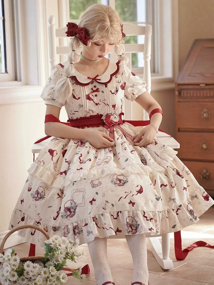 Yueele - Apricot Orchard - Plus-Size Sweet Lolita OP Dress