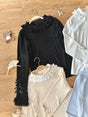 Black Cowl-Neck Version / S