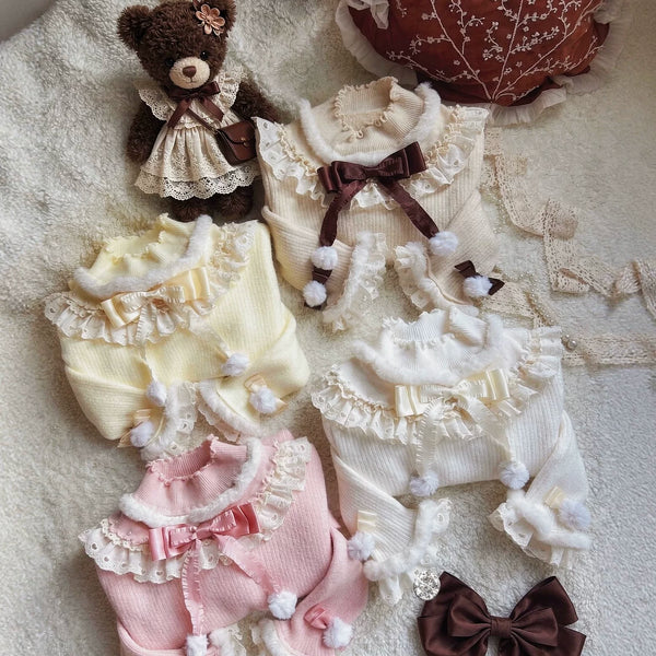 Deer Mansion Fleece-Lined Long-Sleeve Lolita Layering Top — additional product view