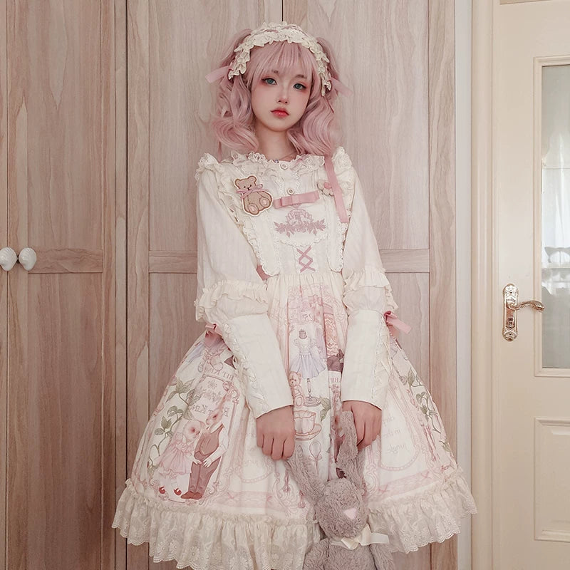 Rabbit Fairy-Tale Kingdom - Sweet OP / JSK Dress Set - detail view 2