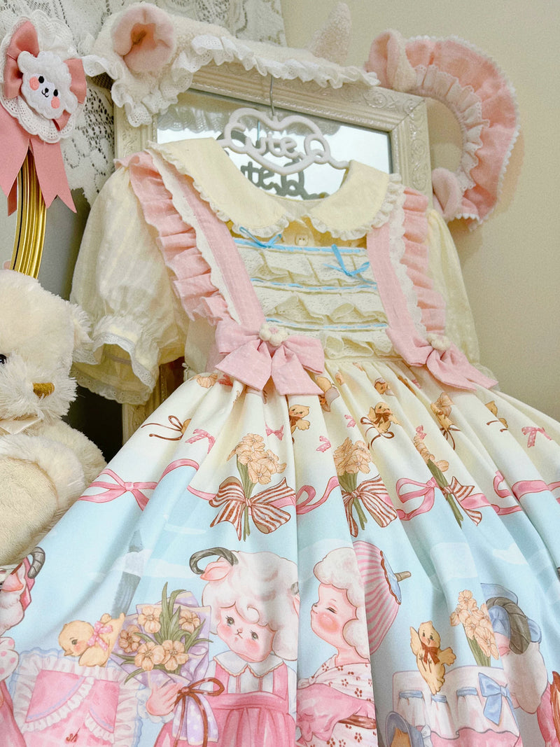Cat Upon Cat - Sweet Lolita Coordinating Blouse - Cotton blouse